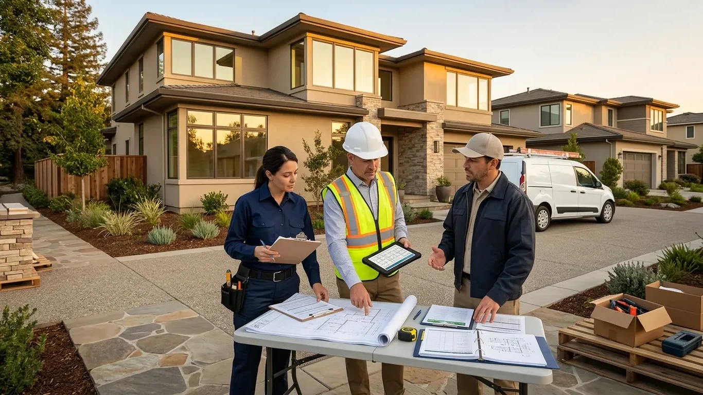 Sacramento builder and energy compliance specialist reviewing HERS testing cost in Sacramento, CA, and Title 24 inspection requirements.